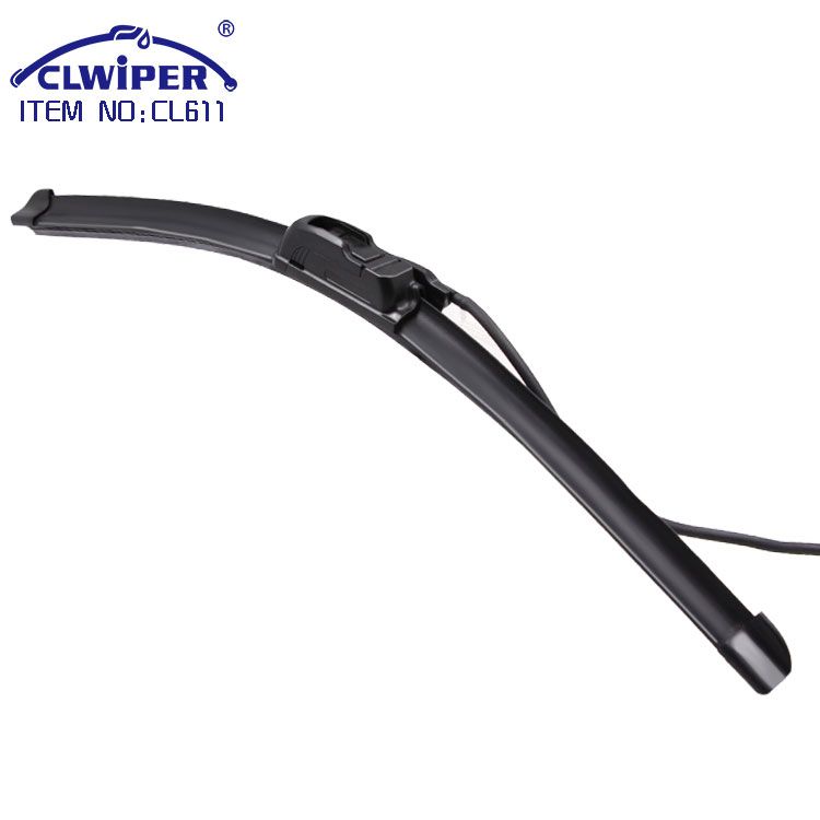 Universal wiper blade with nozzle spray soft wiper blade for U-hook wiper arm(CL611)