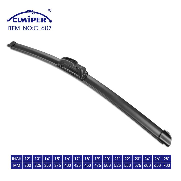Wiper Blades Universal Soft Frameless Assembly Chrome Auto Car Windshield Wipers(CL607)
