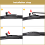 Best selling Hybrid double spoiler windshield wiper blade car wipers(CL719)
